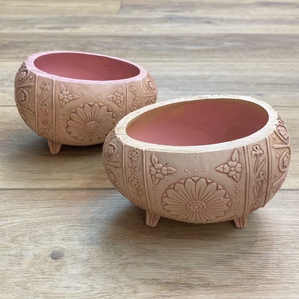 Vintage Easter‎ Egg Resin Planters Cache Pots